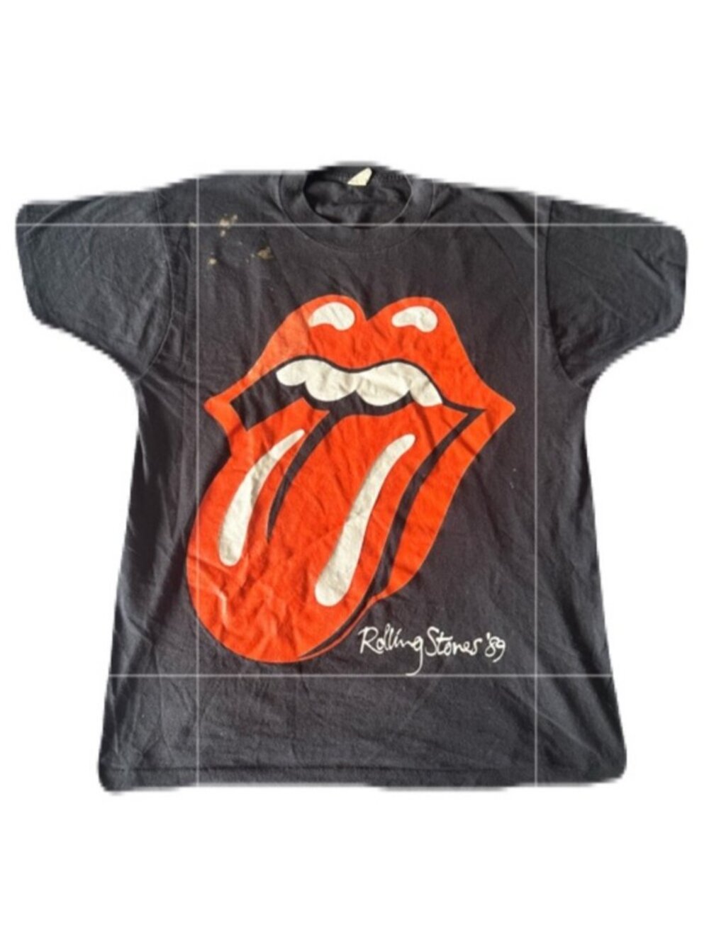 Rare 80s Vintage Rolling Stones Concert T-shirt 1989